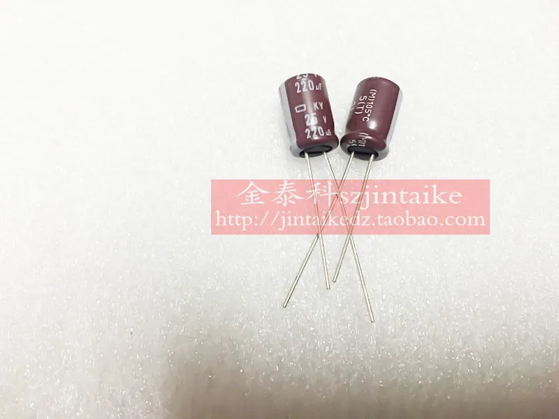 

2018 hot sale 30PCS/50PCS NIPPON electrolytic capacitor 25V220UF 8X11.5 KY series of 105 degrees free shipping
