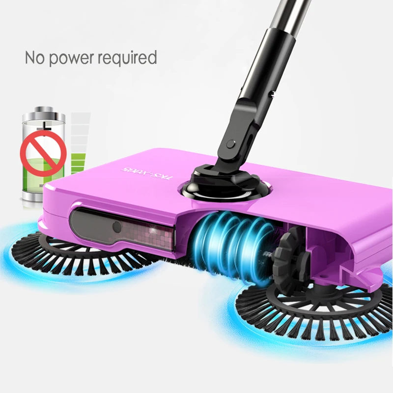 Hand push Sweeping Machine Vacuum Cleaner Hhome Broom Dustpan Set Non
