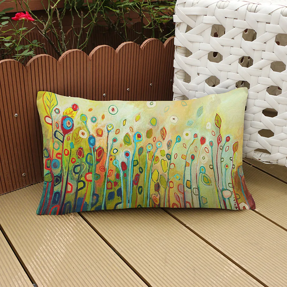 

Cushion Cover 30*50 Cartoon Bird Flower Printing Sofa Bed Home Decoration Festival Pillow Cover Case Cushion Home Decor New #10