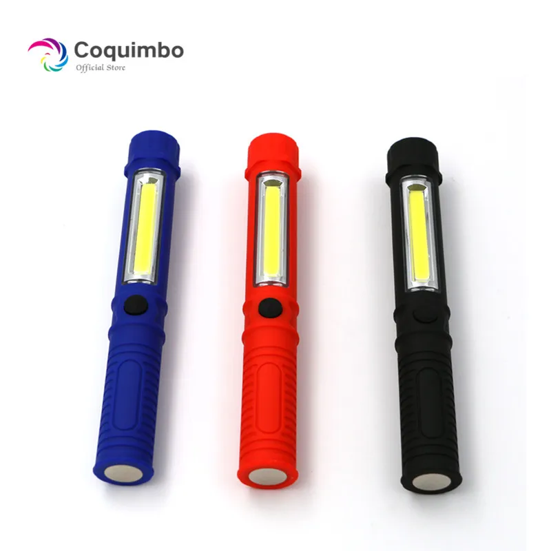 

Multifunctional COB LED Magnet Flashlight 2 Modes Torch Outdoor Handy Lamp Portable Working Lamp Camp Flash Lighting