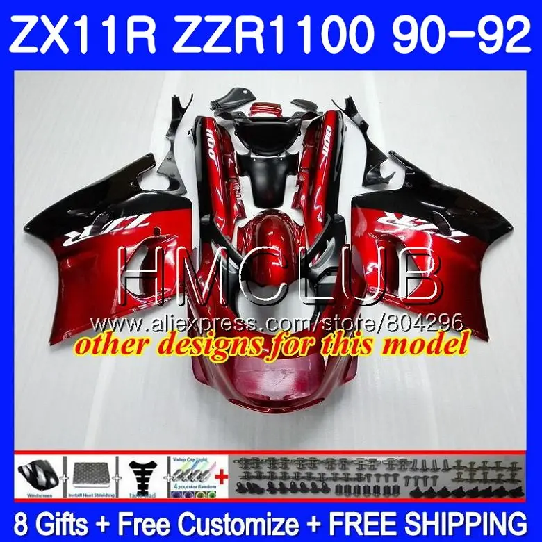 Корпус для KAWASAKI NINJA ZX-11R ZZR 1100 ZX11R глянцевый зеленый 90 91 92 13HM. 5 ZZR1100 ZX11 R ZX-11 R ZX 11R 1990 1991 1992 обтекателя