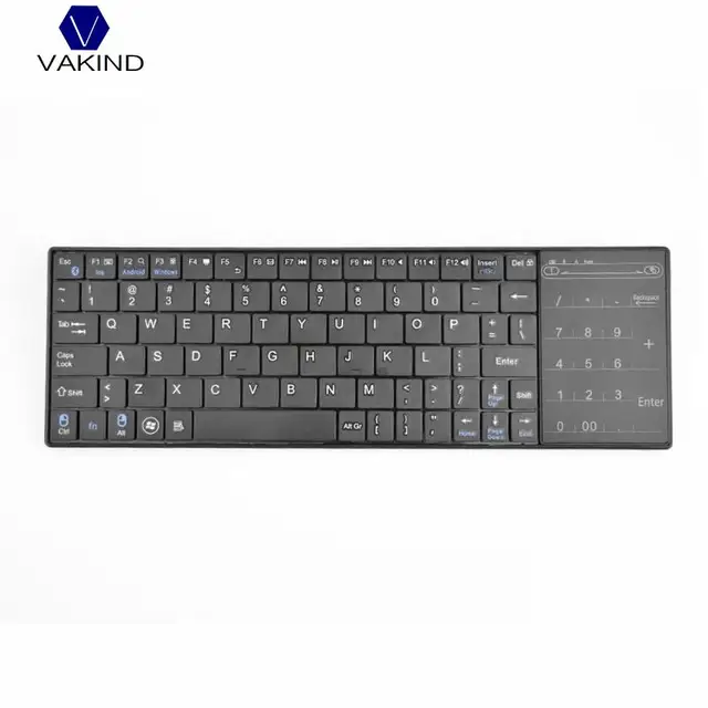 Best Offers VAKIND Universal  Wireless Bluetooth Touch Keyboard 83 Keys Ultra Slim Touchpad Keyboard for Tablet Desktop PC
