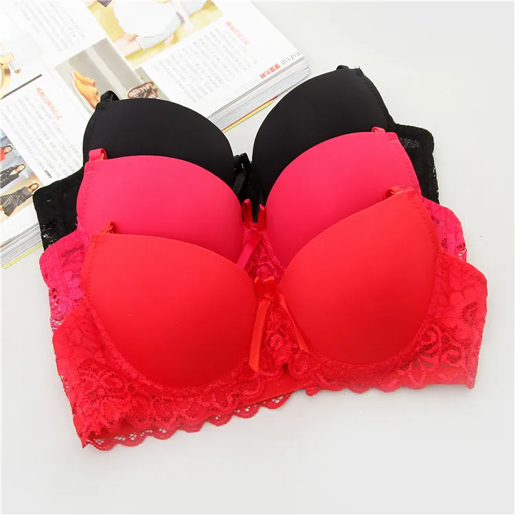 2022 BRZFMRVL White Color Lovely Lace Bra Young Girls Small Breast Bra ...