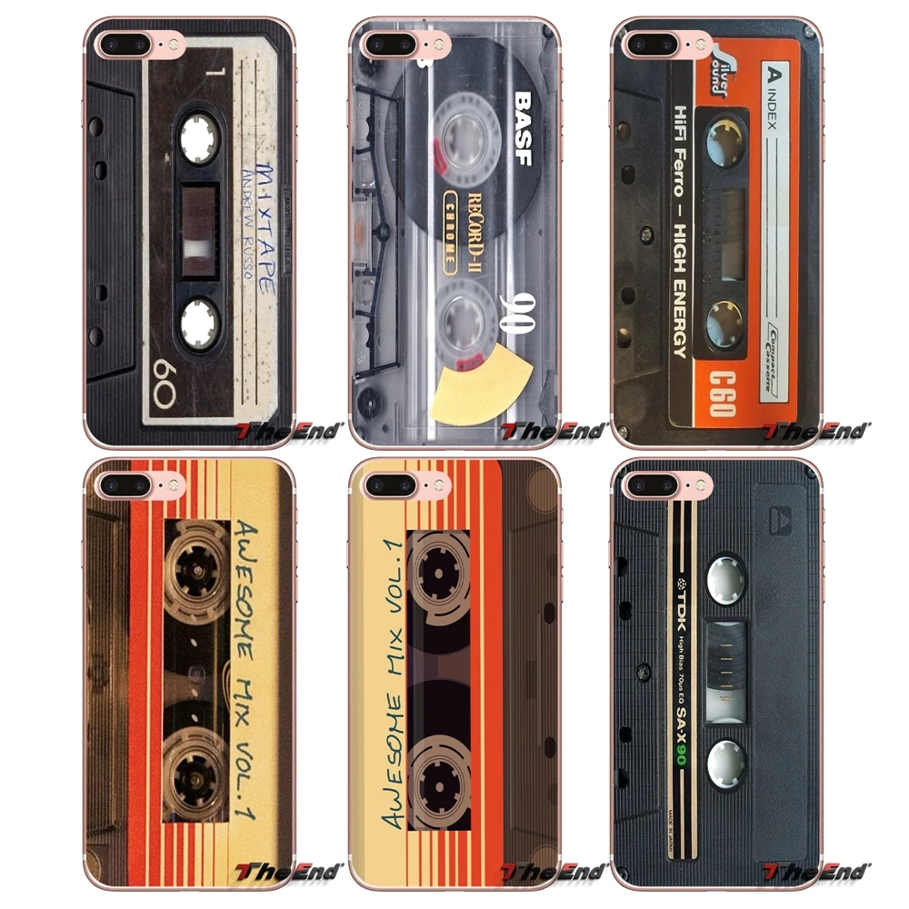 

Vintage Tape Cassette Cover TPU Soft Silicon For Huawei Honor 7X V10 6C V9 6A Play 9 Mate 10 Pro Y7 Y5 P8 P10 Lite Plus GR5 2017