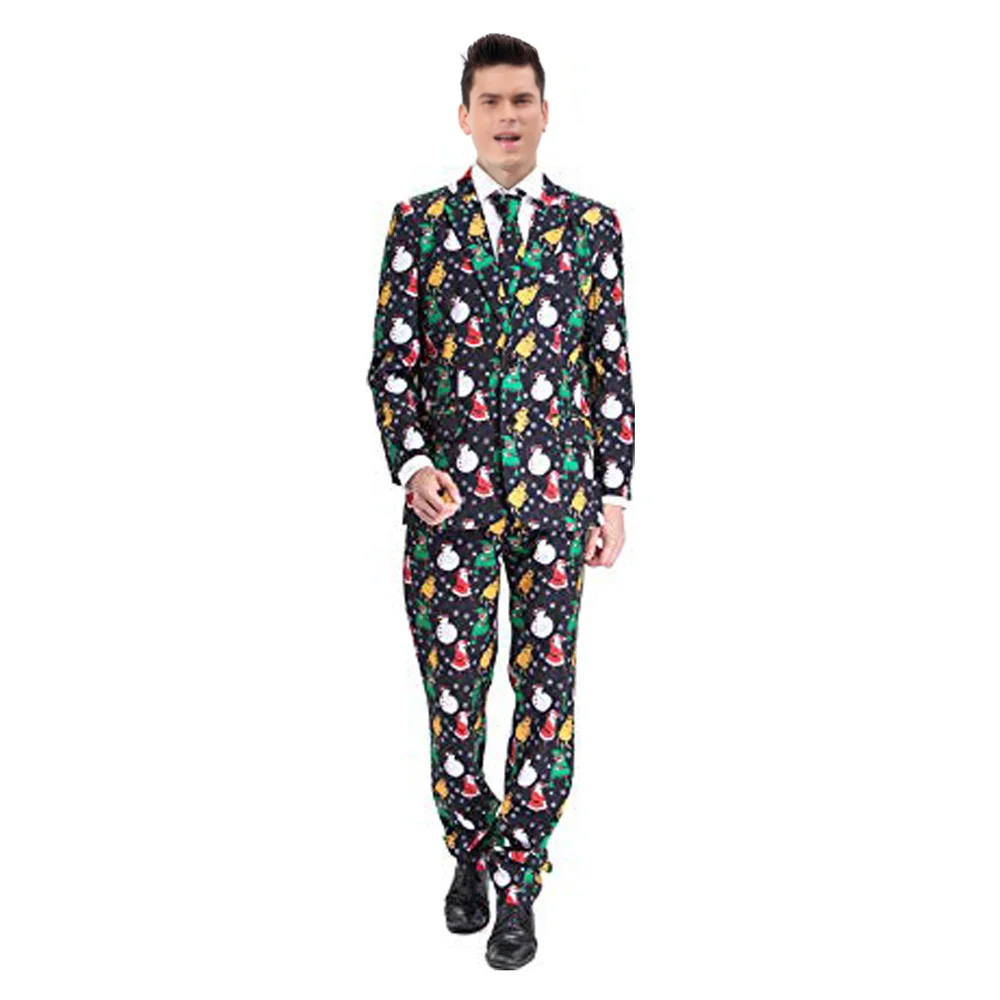 

Christmas Santa Claus Suit Adult Men Santa Claus Costumes Luxury Clothing