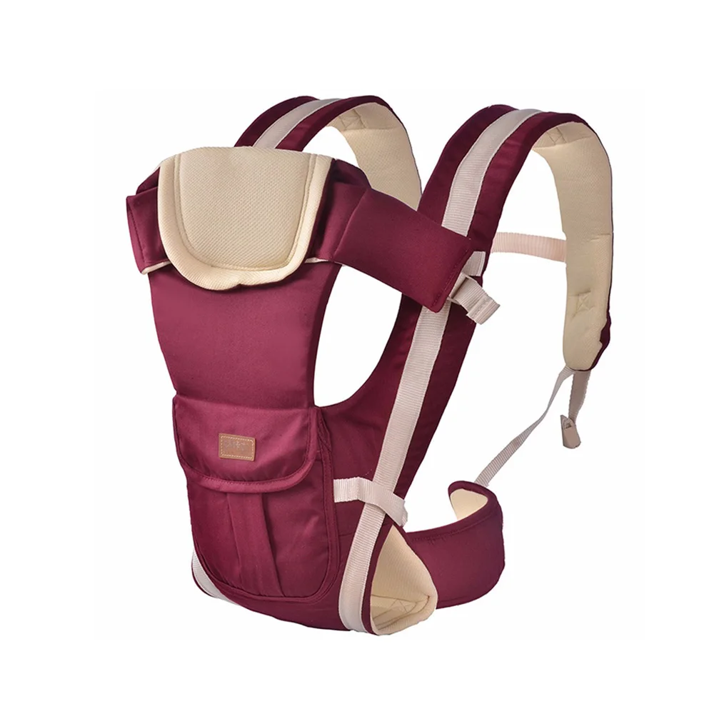 Viciviya детская многофункциональная переноска передняя сторона детская переноска Младенческая Bebe высокого качества слинг рюкзак сумка повязка кенгуру - Цвет: Pure cotton wine red