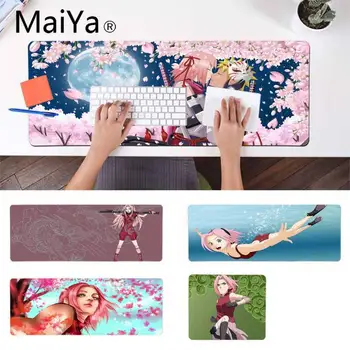 

MaiYa New Arrivals naruto sakura Anti-Slip Durable Silicone Computermats Customized MousePads Computer Laptop Anime Mouse Mat