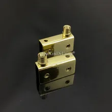 2Pairs/4PCS Gold Small Stainless Steel Hinge Glass Door Pivot Hinges Clamp Clip Install Up and Down For 5-8mm Glass JF1696 bqlzr stainless steel glass pivot door hinges clamps kits for 5 8mm glass door