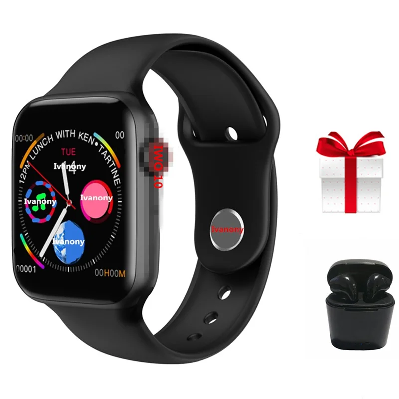 

Latest SmartWatch IWO 10+Airpods/set Bluetooth 44mm Sports Smart Watch case for Apple ios iphone 6 7 8 X With Heart Rate ECG