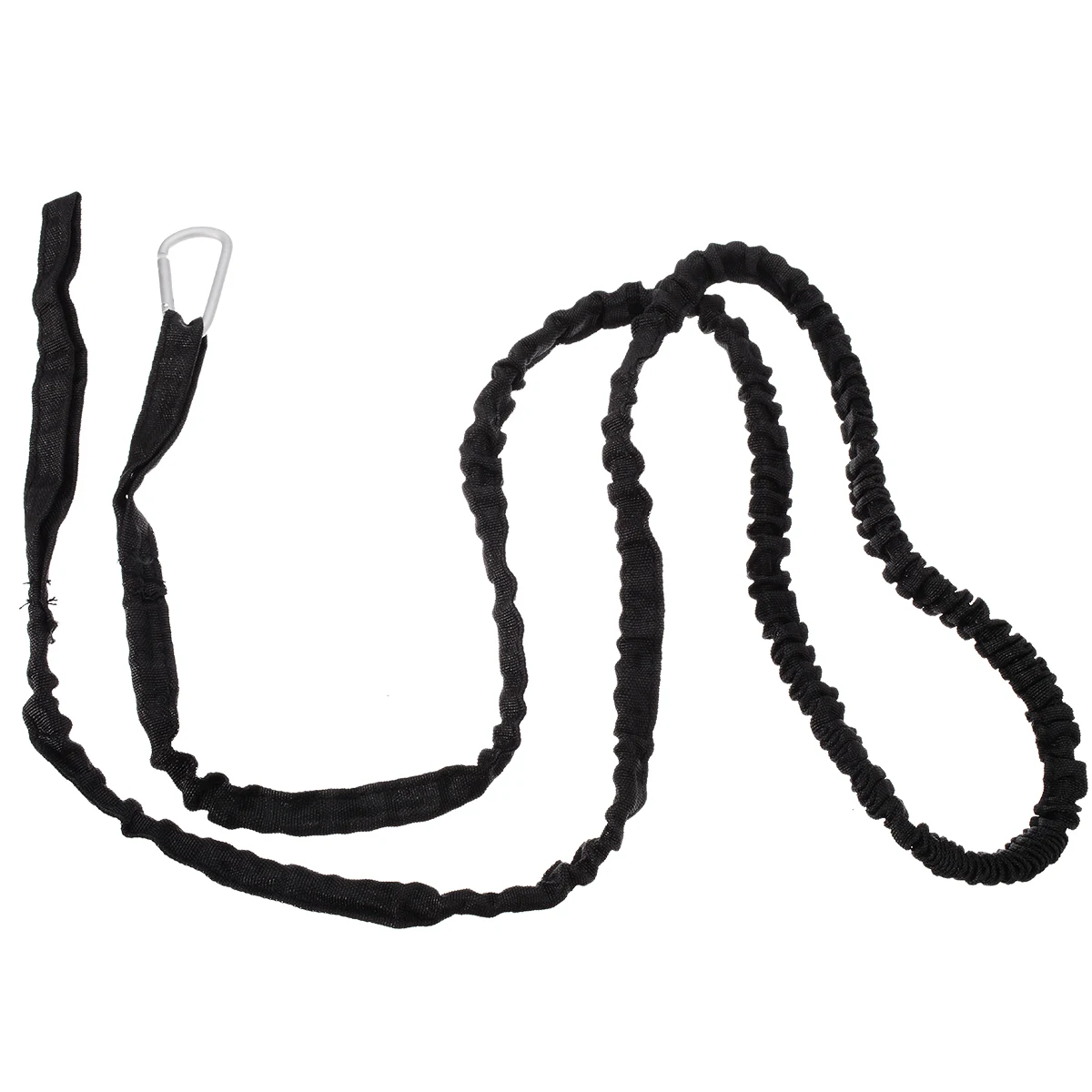 Rowing Boat Elastic Paddle Leash Kayak Canoe Safety Accessories Nylon Cord For Canoe Oars Fishing Rods Black