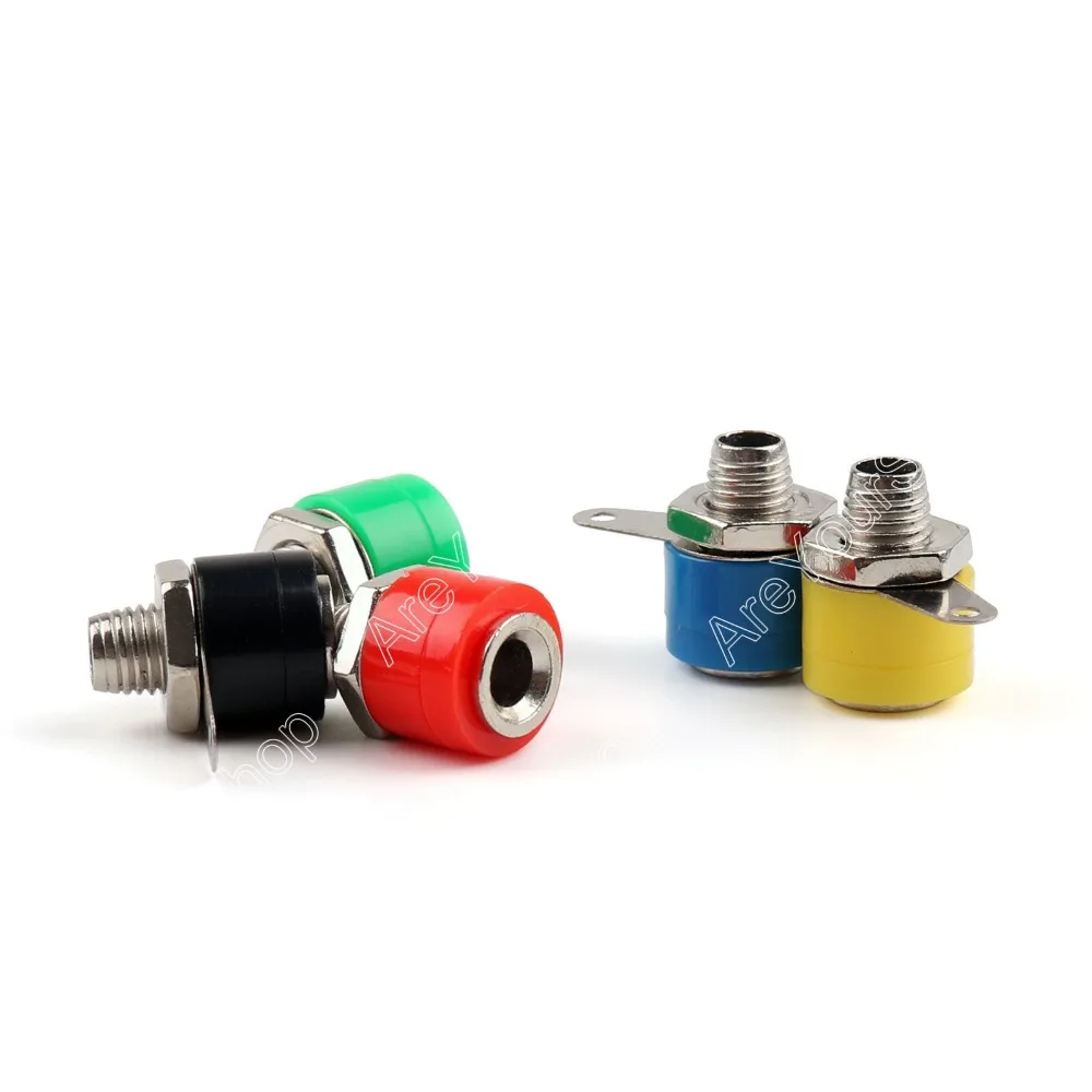 

Areyourshop Sale 20 Pcs Banana Socket 4mm Jack To Banana Plug Test Equipment High Quality minijack plug Wire Connector