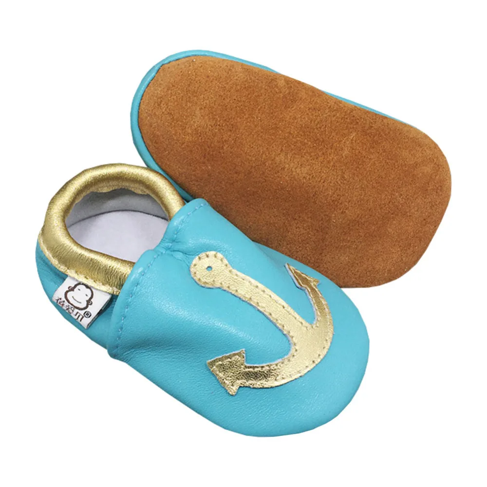 Мини-доказательства детская мягкая обувь для малышей из натуральной кожи для маленьких мальчиков девушки детская обувь Тапочки Первые