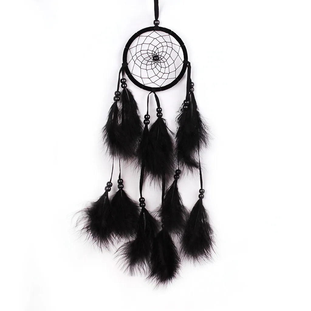 

2019 Handmade Dream Catcher with Feather Wall Car Hanging Decoration Ornament Gift