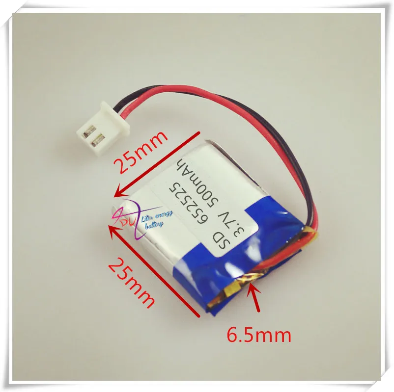 Li po XHR 2P 2 54 500 мАч 652525 3 7 В литий полимерный аккумулятор MP3 ручка для чтения с