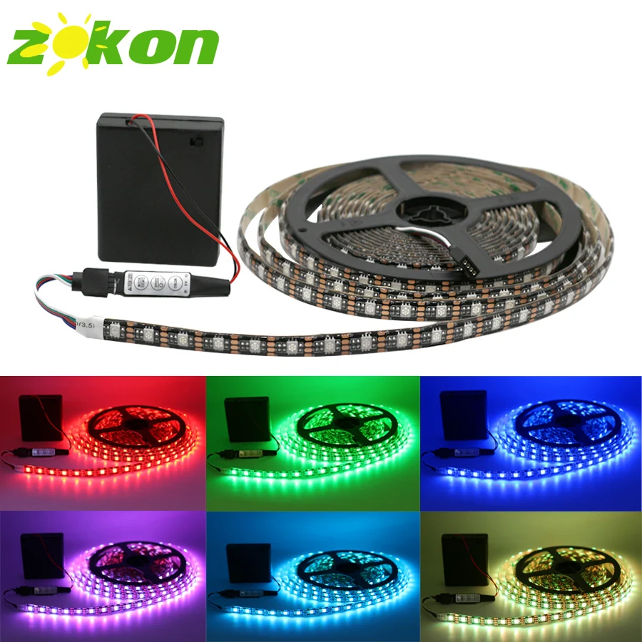 

Battery Operated RGB Led Strip Backlight TV Fita de Led Diode Stripe 5050 Waterproof / Non-Waterproof Indoor Decoration Lighting