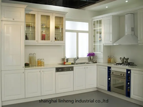 ПВХ/винил кухонный шкаф(LH-PV005