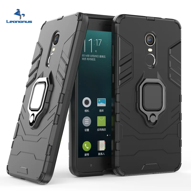 Ring Bracket Case for Xiaomi Mi 5X Cover Shockproof Silicone Redmi Note 4 4X 5 Coque Car Magnetic Adsorption |