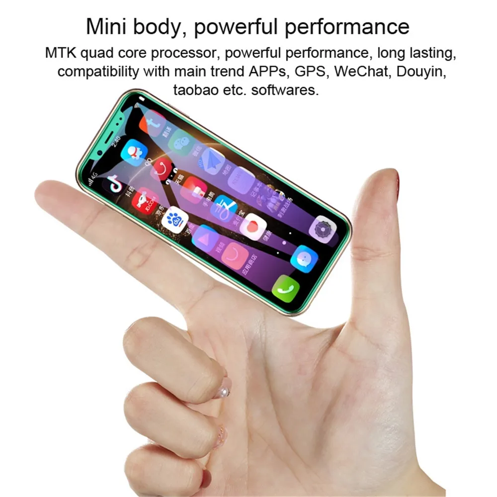 2019 самый маленький Смартфон Android 8 1 K TOUCH I9 3g 32G/2G 16G Face ID 3 5 &quotчетырехъядерный 1000mAh 8M +