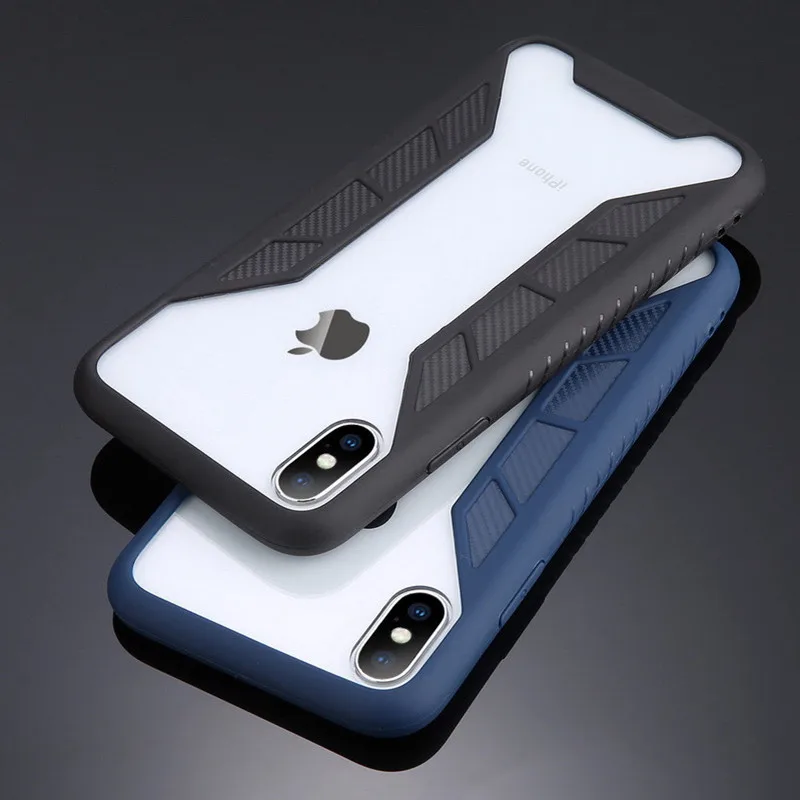 

YISHANGOU Luxury 2 in 1 Full Protective Armor Phone Case For iPhone X 8 7 Plus 6 6S Plus Soft TPU+Hard PC Shockproof Cover Coque