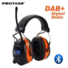 Protear DAB+/DAB/FM Radio Hearing Protector 25dB Lithium Battery Earmuffs Electronic Bluetooth Headphone Ear Protection Protear DAB+/DAB/FM Radio Hearing Protector 25dB Lithium Battery Earmuffs Electronic Bluetooth Headphone Ear Protection