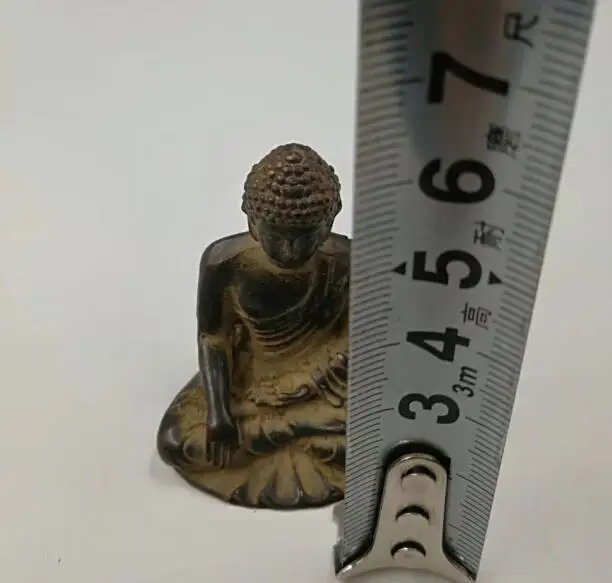 Collection archaize brass Sakyamuni Buddha crafts statue