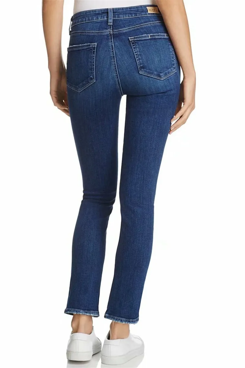 Lxmsth женские джинсы Высокое качество Европа и Америка Высокая талия тонкая передняя Разделение узкие джинсы карандаш Для женщин синий