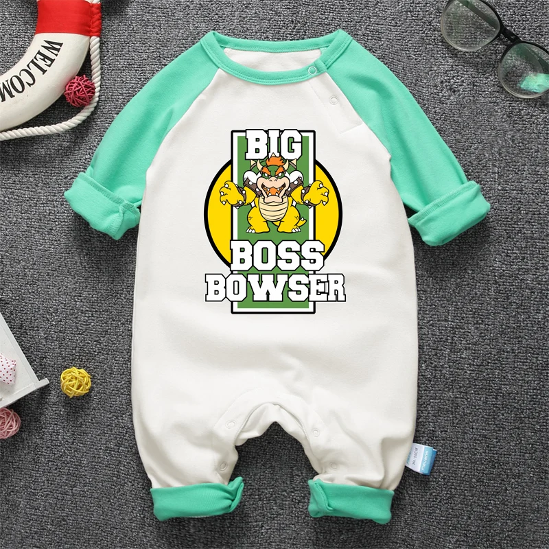 Unisex Long Sleeve Jumpsuits Cotton Bubble Guppies Logo Cute Baby