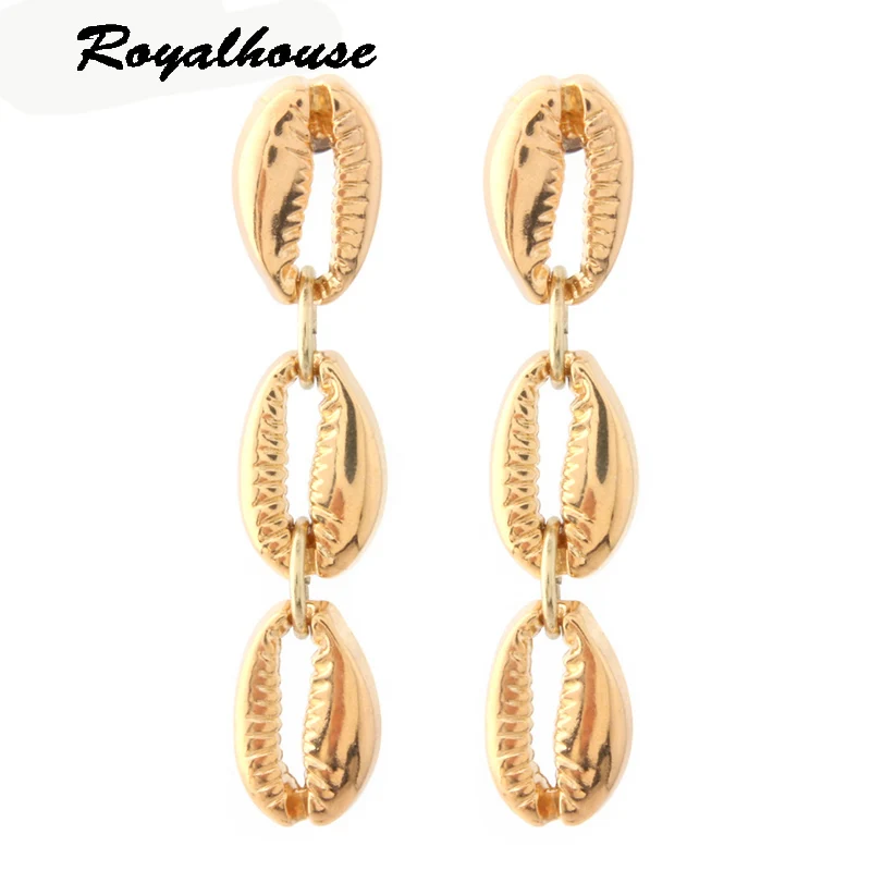 

Royalhouse Drop Earring danger Grape earrings Natural pearl Grape string manual Fashion Big Ear Drops Copper Charm Earrings