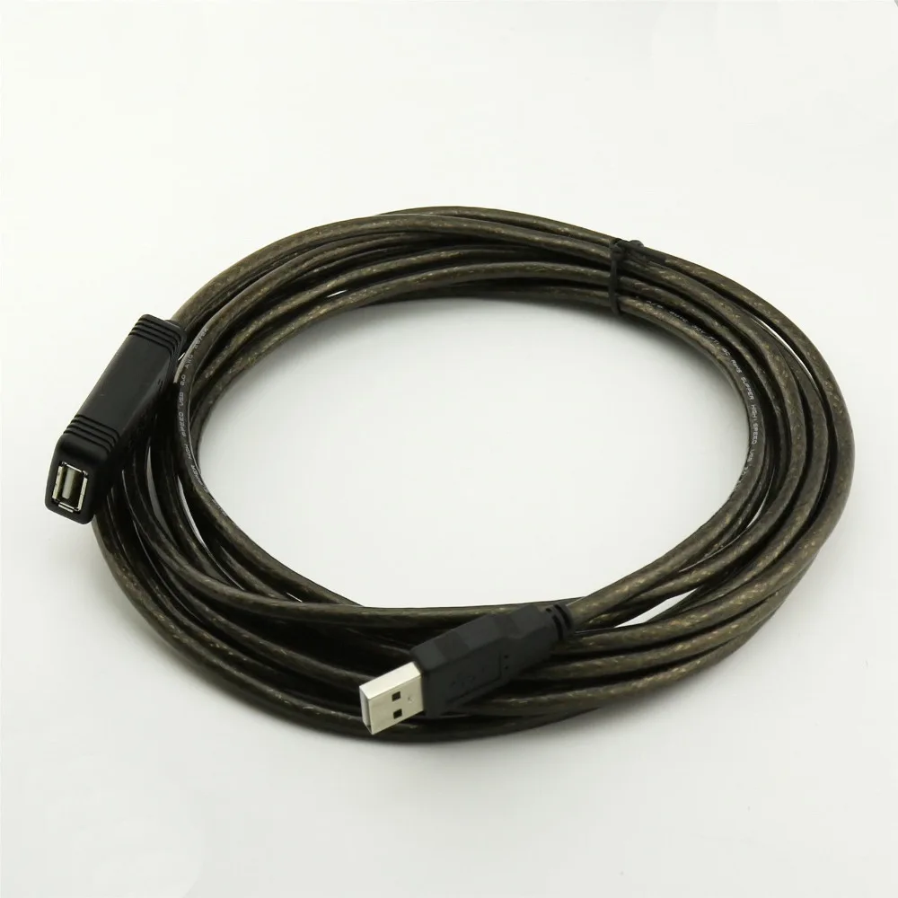 10pcs 5m/10m USB 2.0 A Male to Female Active Extension Repeater Cable