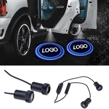 2 X Car LED Door Welcome Logo Laser Projector Ghost Shadow Light For BMW Honda Chevrolet Benz Kia Toyota Skoda Opel Hyundai Lada