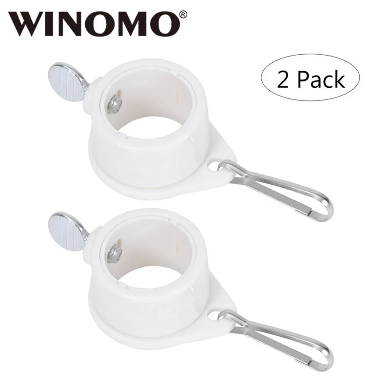 

WINOMO 2Pcs Rotating Mounting Rings 360 Degree Free Spinning Flag Pole Kit for Flagpole Supplies