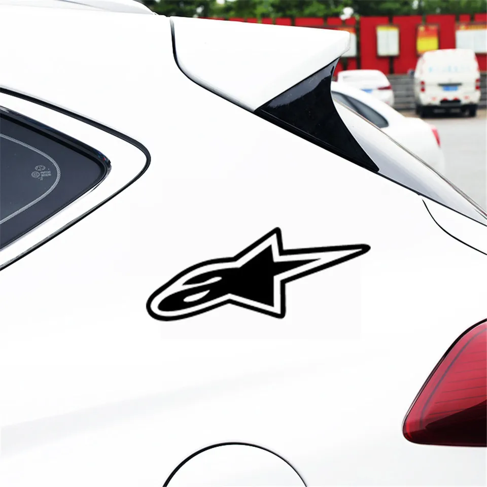 Cunymagos 3D Alpine Star Car Stickers and Decals 18cm7.6cm Car Body Window wall Stickers Car Styling (5)