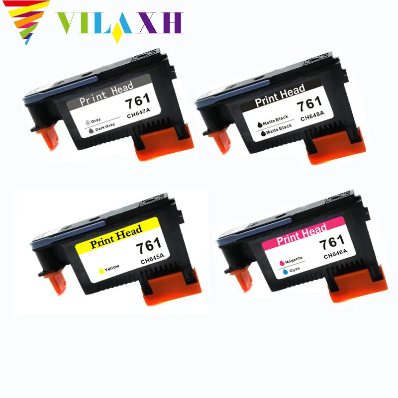 

Vilaxh 761 print head Replacement For HP 761 For DesignJet T7100 T7200 Printhead CH645A CH646A CH647A CH648A 6 color