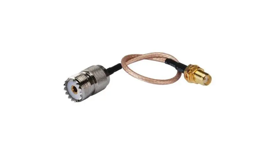 

Handheld Antenna Cable for Wouxun Baofeng Quasheng Linton - Adapter for UHF Base and Mobile Antennas - SMA Female to UHF female