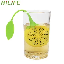HILIFE лимонный Высокотемпературный Силиконовый Фильтр Инструменты чайные принадлежности травяные для чай со специями лист фильтр диффузор