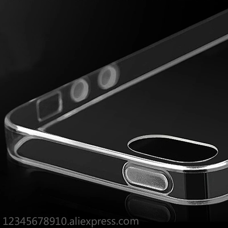 Tpu ل iphone 5s حالة على iphone 5s حقيبة لهاتف أي فون 5 6 7 8 زائد x xs حالة شفافة رقيقة و ضوء الهاتف المحمول scratchproof TPU