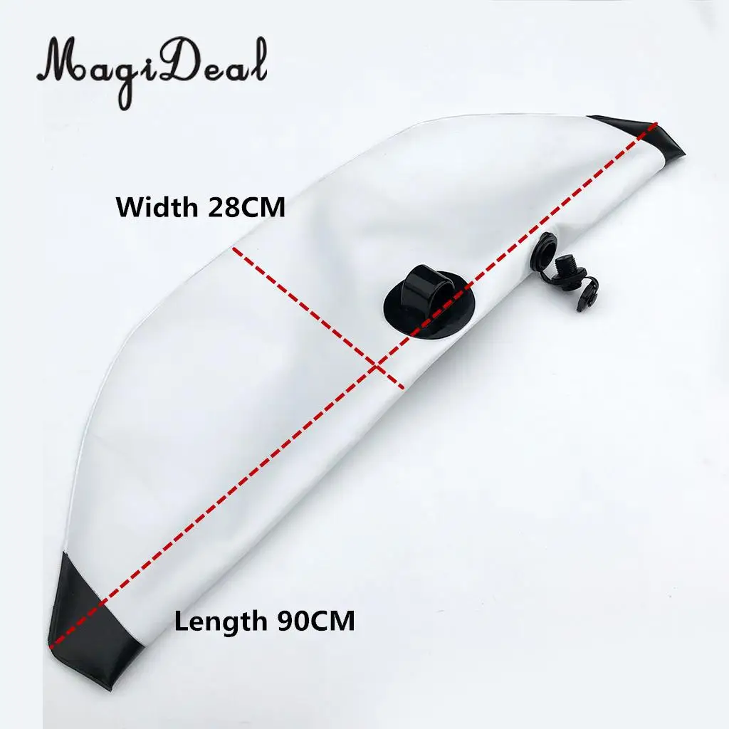 MagiDeal Universal Inflatable Outrigger Stabilizer Water Float Tool for Kayak Canoe Boat Fishing Paddling Diver Accessory White