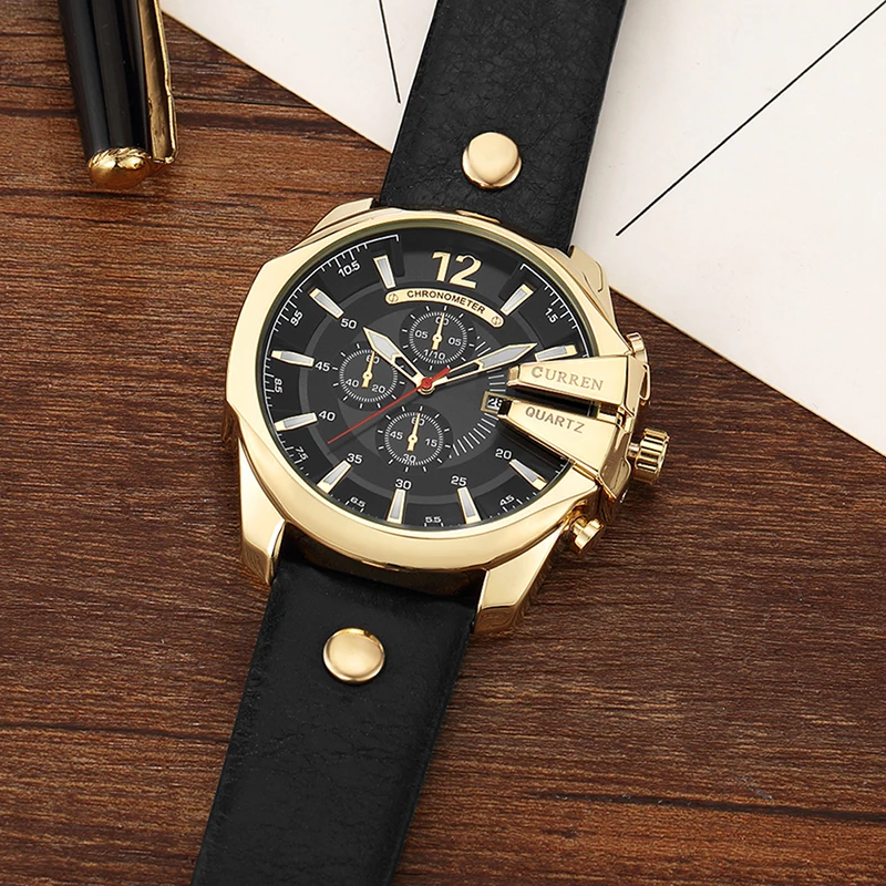 Curren Men's Casual Sport Quartz Watch Mens Watches Top Brand Luxury Wrisatswatch Leather Strap Military Watch Wrist Male Clock Curren Men's Casual Sport Quartz Watch Mens Watches Top Brand Luxury Wrisatswatch Leather Strap Military Watch Wrist Male Clock
