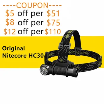 

CP Original Nitecore HC30/HC30W Super Lightweight Led Headlamp XM-L2 U2 1000 Lumens Full Metal Uniboy Wide-beam Optics Head Lamp