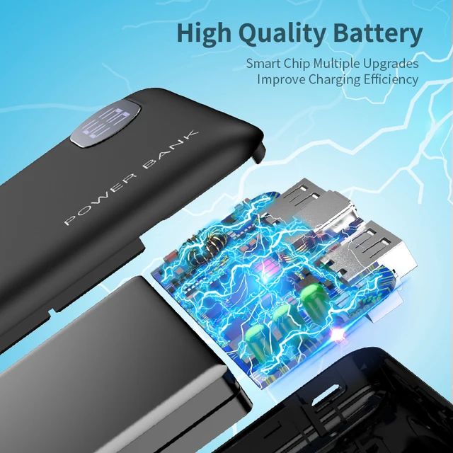 RAXFLY Mini Power Bank Powerbank Batterie Externe Portable Charger For Xiaomi mi Power Bank 10000mAh External Battery Poverbank 3
