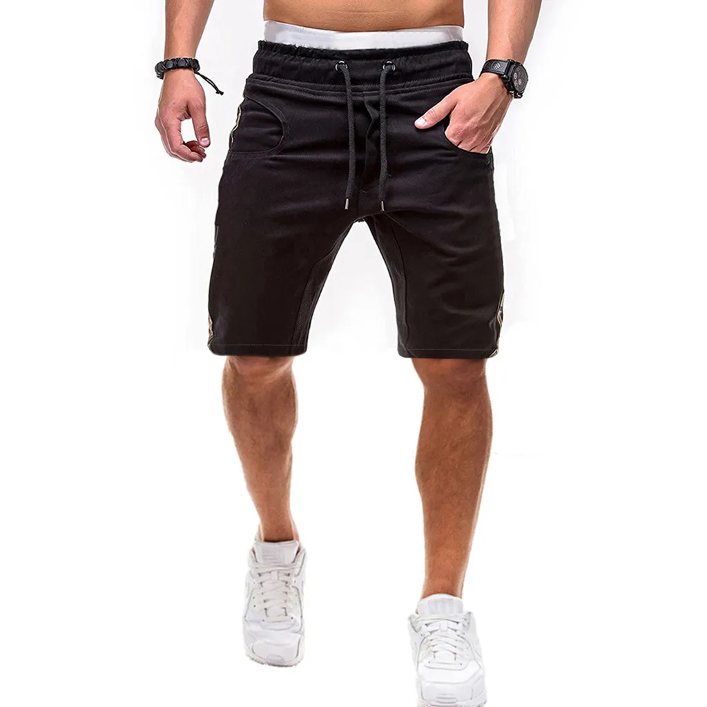 Новые мужские шорты летняя спортивная камуфляжная повязка повседневные свободные спортивные штаны шорты на шнурке Брюки бермуды Masculina#30