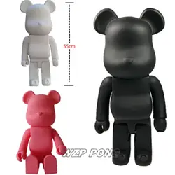 55 см DIY Мода Bearbrick быть @ rbrick граффити Виниловая фигурка DIY каракули улица подвижное соединение модель мрачные игрушки в виде медведей