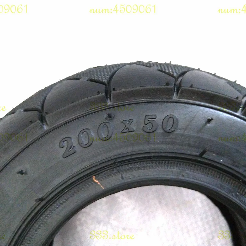 

BLACK 200 x 50 (8x2) TIRE solid/foam filled tire 200x50 for Razor E100 E125 E200 Scooter Solid Tubeless Tire