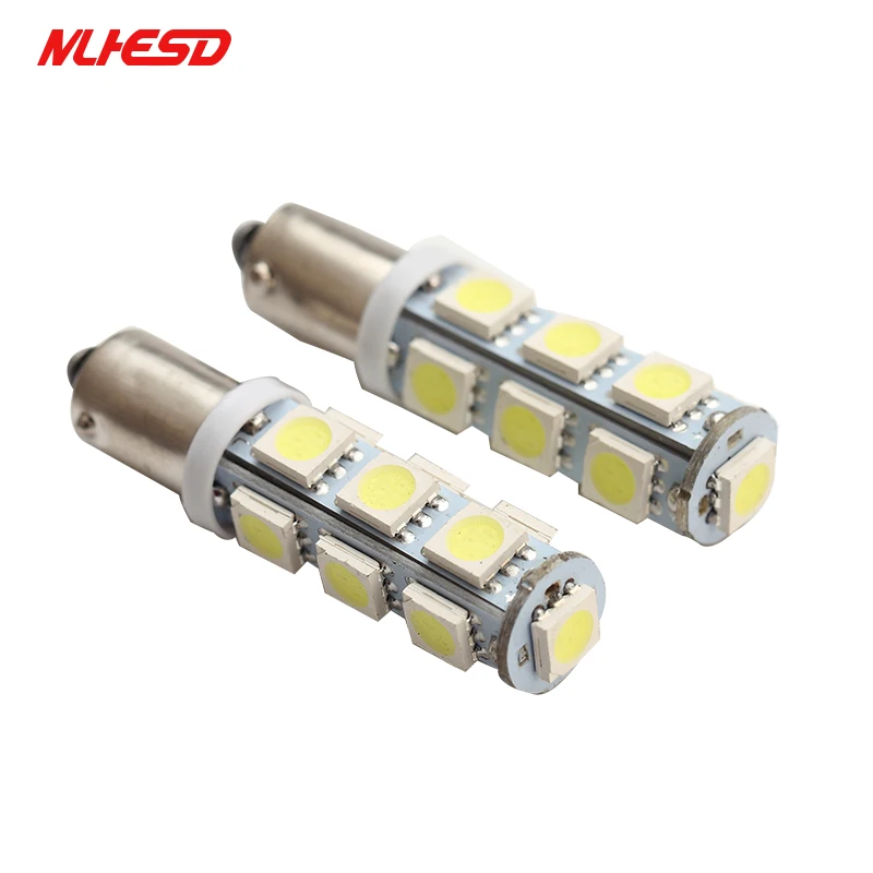 10 шт. Ba9s 13 Smd 5050 белые Автомобильные светодиодные 13smd габаритные огни