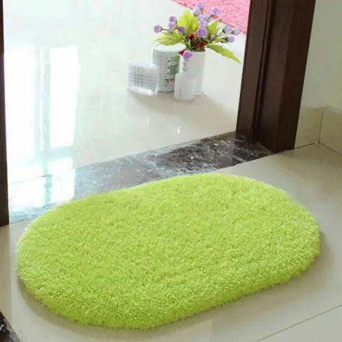 New Bathroom Carpet Bath Mat Soft Microfiber Shaggy Non Slip Absorbent Bath Mat Bathroom Shower Rugs Carpet - Цвет: D