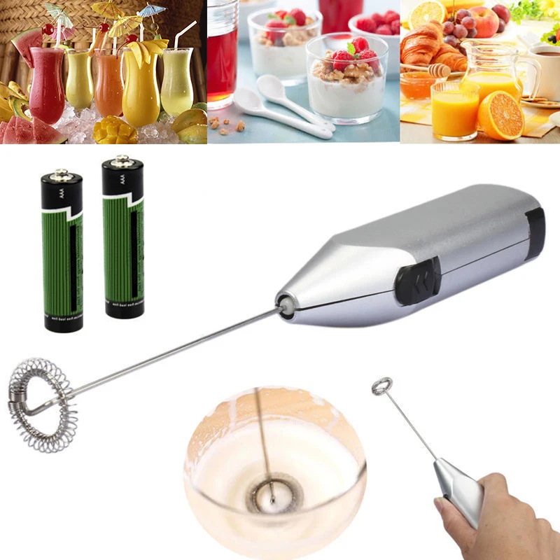 

Electric Milk Frother Drink Foamer Whisk Mixer Stirrer Coffee Eggbeater kitchen helpers gadget 2018 easy eggs