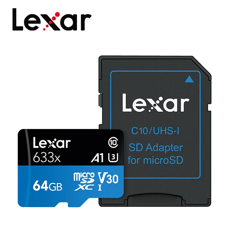 Lexar micro sd card 32gb class 10 memory card 16gb 64gb tarjeta micro sd 128gb tf card lexar carte sd flash card free adapter