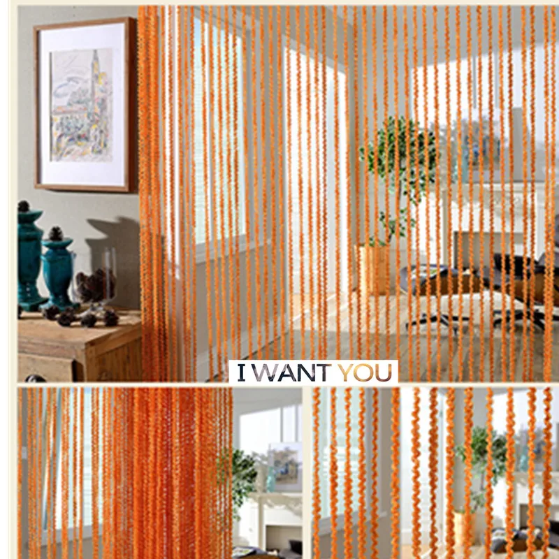 window blind orange color translucidus function threaded string curtain