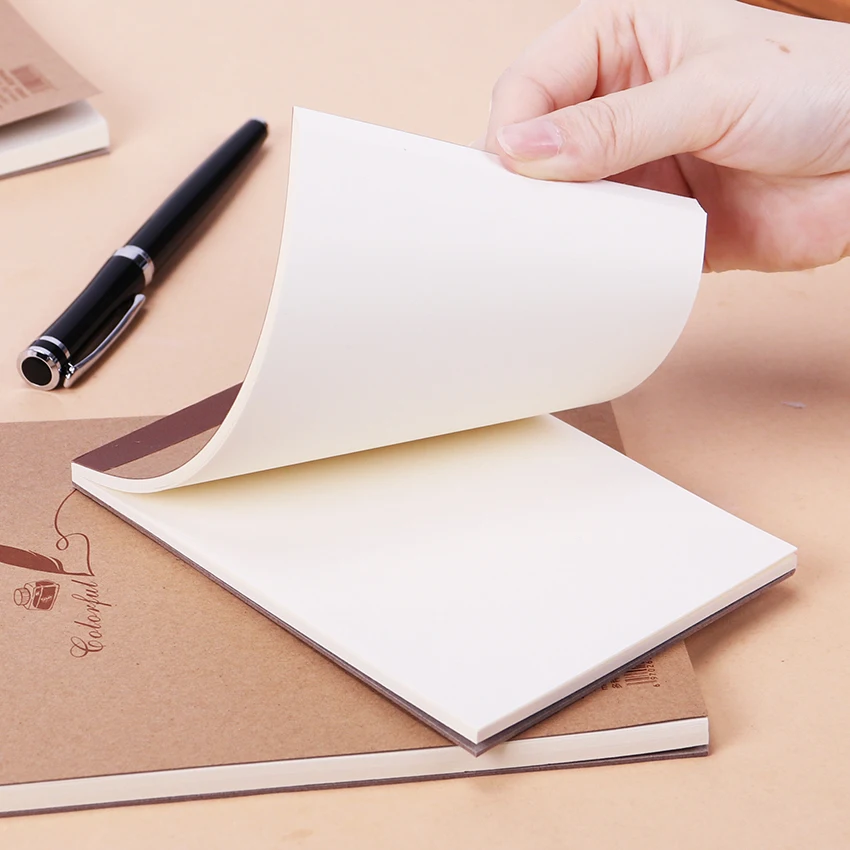 

1PC(60 Sheets)Retro Kraft Sketch Sketchbooks Graffiti Blank Notebook Creative Notebook Notepad Book Diary Book School Stationery