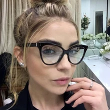 JackJad Модные женские Стильный с кошачьим глазом заклепки простые очки в винтажном стиле Близорукость Оптические очки оправа Oculos De Grau 92113